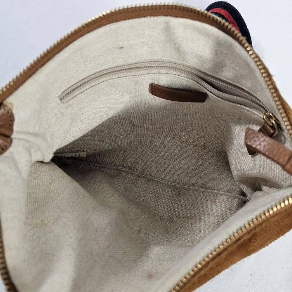 Mark & Graham ESSENTIAL LEATHER ZIPPER CROSSBODY Bag Purse, Chestnut/Camel, NWOT - Picture 8 of 8